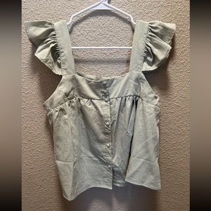 Green blouse